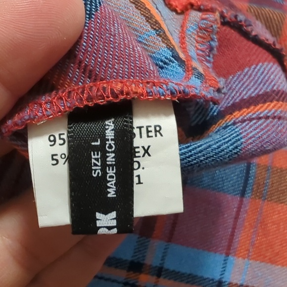 Flannel High Waisted Asymmetrical Skirt - Picture 10 of 12